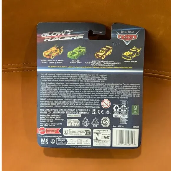 Mattel Pixar Cars Glow Racers Fillmore Van Metal Car Toy Headset - Picture 5 of 5